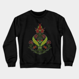 stylized flowers Crewneck Sweatshirt